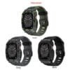 Applicable To Applewatch45678 Generation Star Camouflage Protective Shell Integrated Strap - Image 8