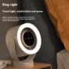Desktop Adjustable Fan Light Rechargeable Wall Mount Table Fan Light Led Display Air Circulation Cooling USB Table Fan Light - Image 2