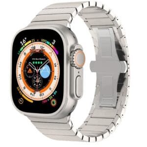 Watch Band Metal Stainless Steel With Butterfly