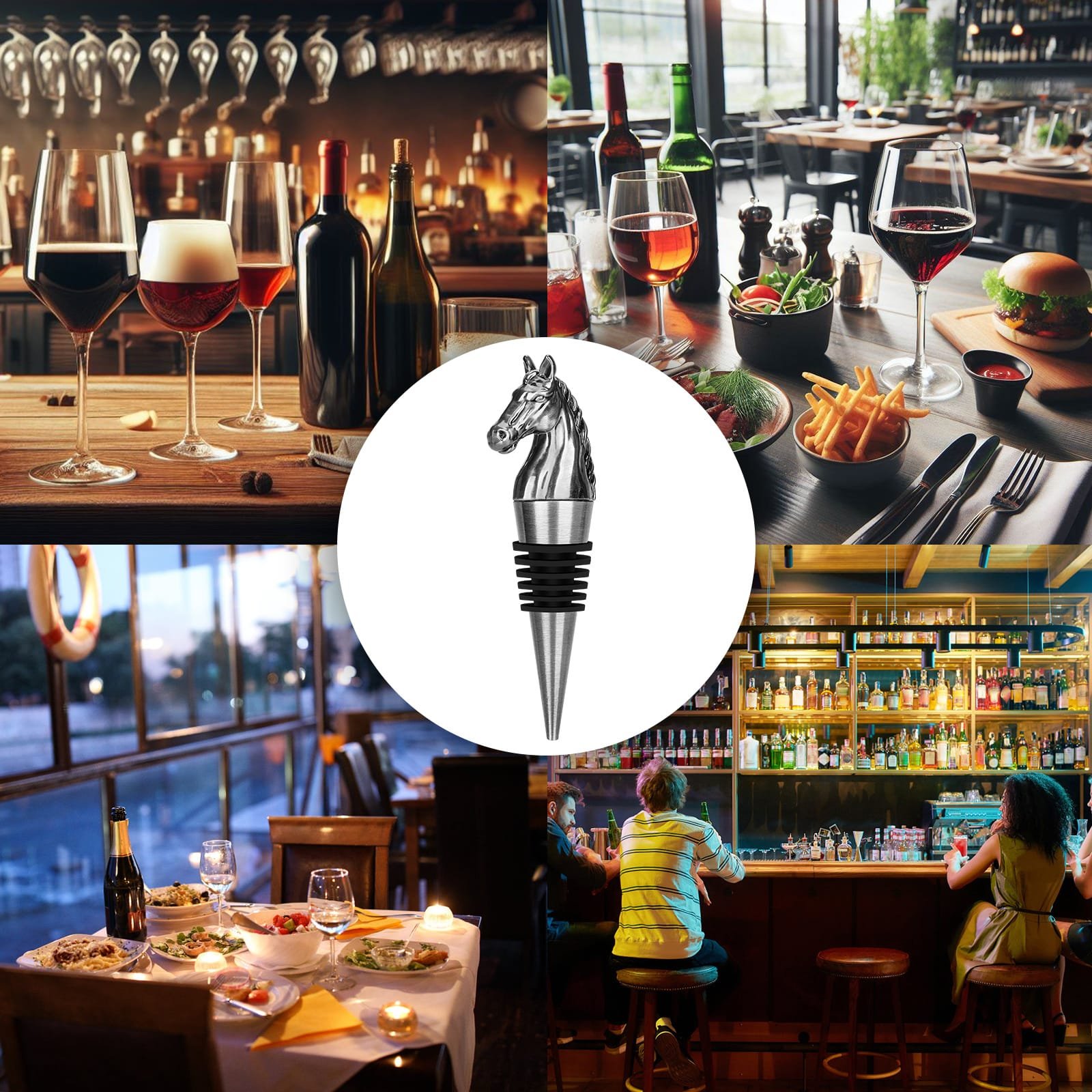 Animal-shaped Wine Stopper For Preserving Red Wine, A Kitchen Storage Gift, A Birthday Gift For Universal Wine Preservation Supplies. - Image 5