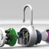 Smart padlock direction button password lock Bluetooth electronic lock - Image 2