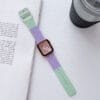 Replaceable Watch Two-tone Leather Strap - Image 4