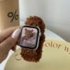 Suitable For 5678910 Generation 42mm 46mm Teddy Plush Elastic Hair Ring Watch Strap - Image 2