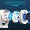 Desktop Adjustable Fan Light Rechargeable Wall Mount Table Fan Light Led Display Air Circulation Cooling USB Table Fan Light - Image 4