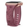 Laser Carved Embossed Brocade Sunflower Silicone Strap - Image 5