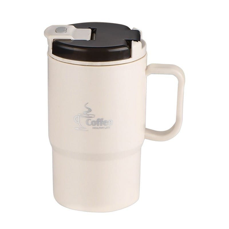304 Stainless Steel Mug Cup With Cover Spoon - Image 5