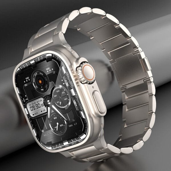Women's Electronic Magnetic Snap Titanium Alloy Watch Strap