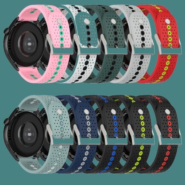 5peak9peak Color Hole Silicone Wristband